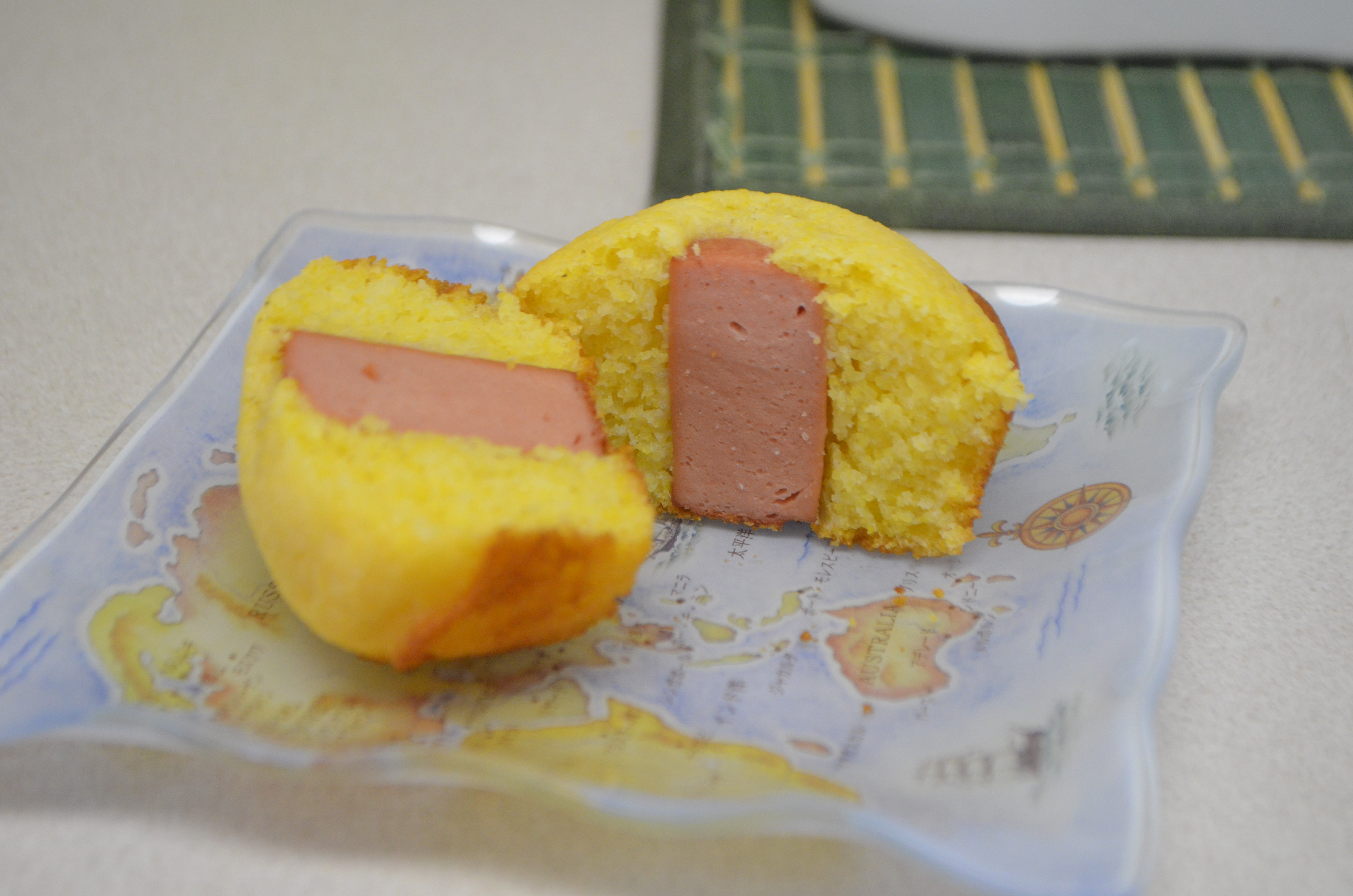 corn dog muffin. (3)